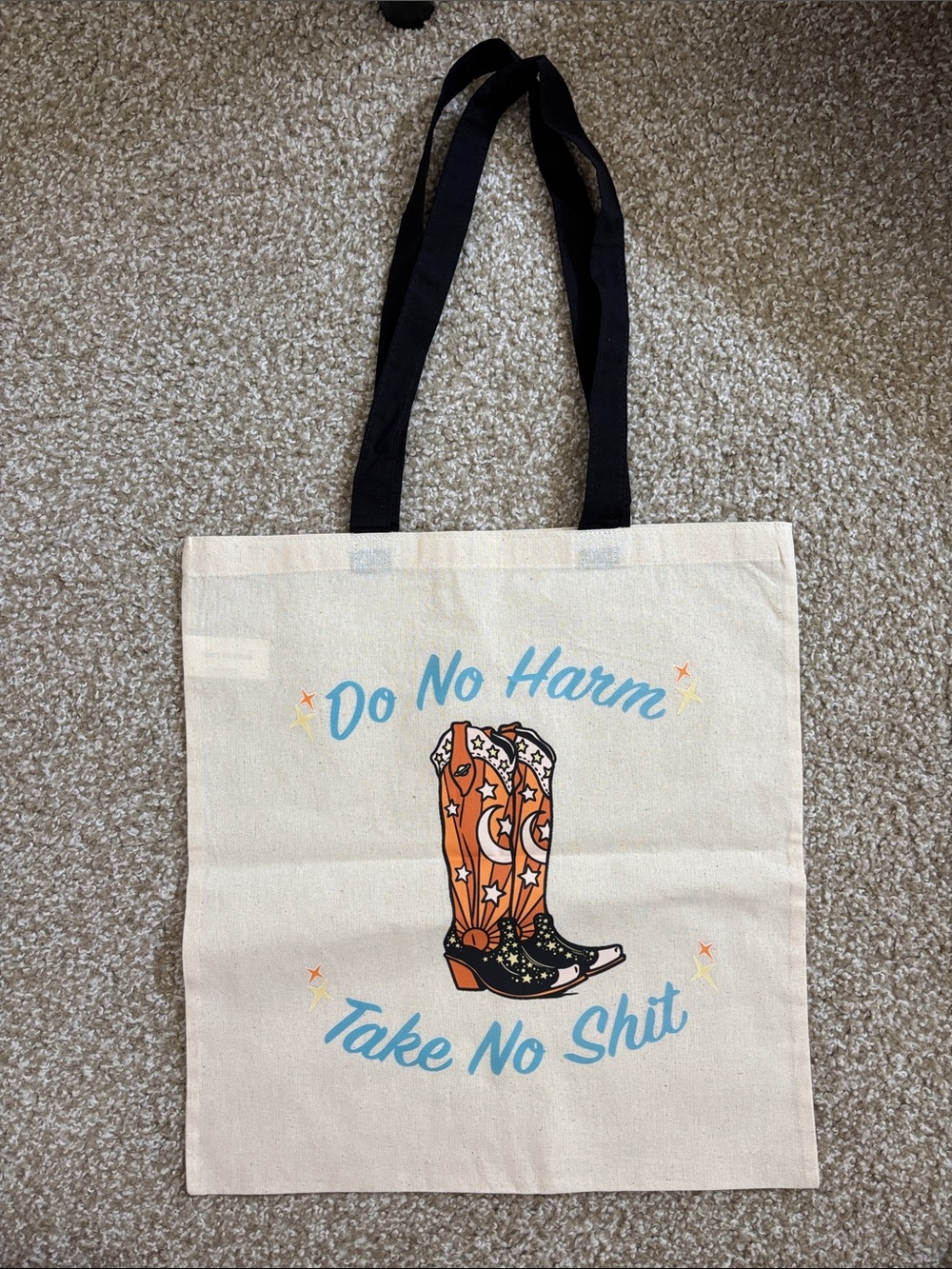 Do No Harm Take No Shit Canvas Tote